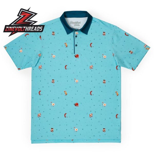 Breakfast Balls Bacon Egg Tees RSVLTS All-Day Polo Shirt