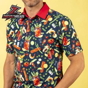 Breakfast Balls Bloody Awesome RSVLTS All Day Polo Shirt