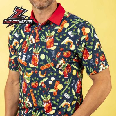 Breakfast Balls Bloody Awesome RSVLTS All-Day Polo Shirt