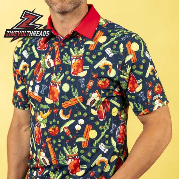 Breakfast Balls Bloody Awesome RSVLTS All-Day Polo Shirt
