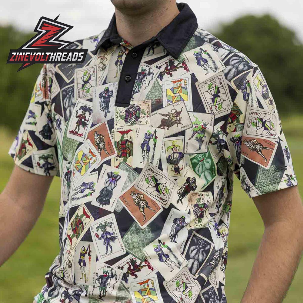 Batman 85th Anniversary Batman Calling Card RSVLTS All-Day Polo Shirt