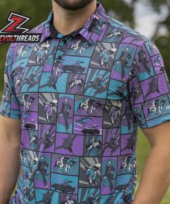 Batman 85th Anniversary Funny Papers RSVLTS All-Day Polo Shirt