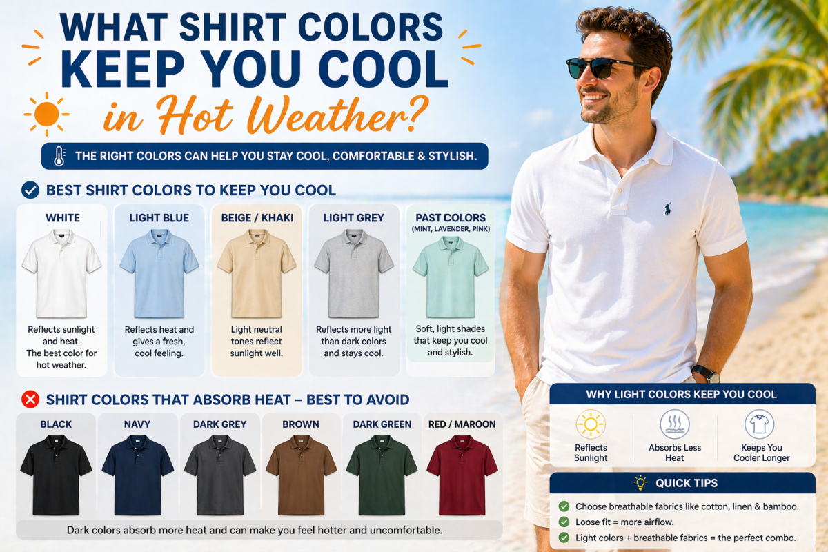 What Shirt Colors Keep You Cool in Hot Weather?
