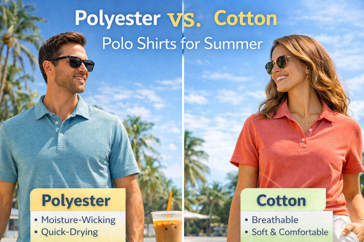 Polyester vs Cotton Polo Shirts for Summer