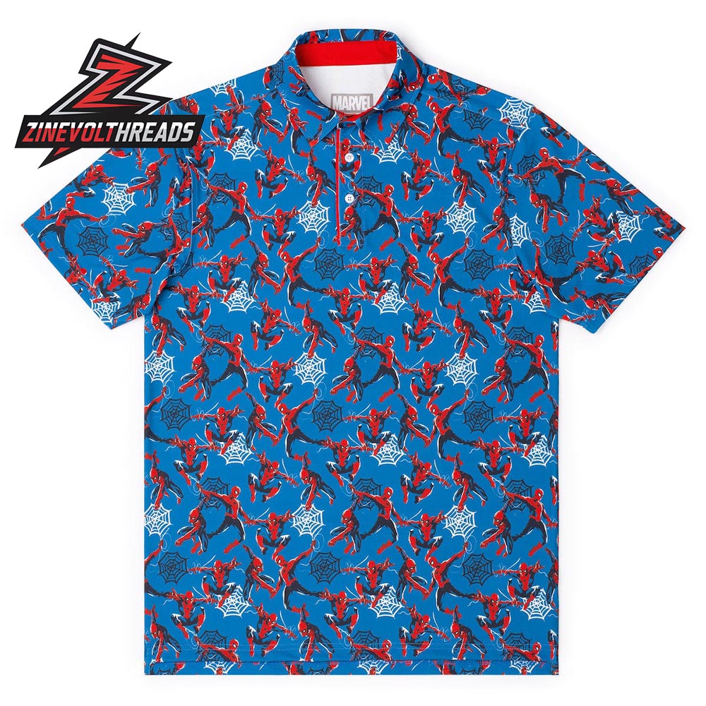 Spider Man Web Slinger RSVLTS All Day Polo Shirt