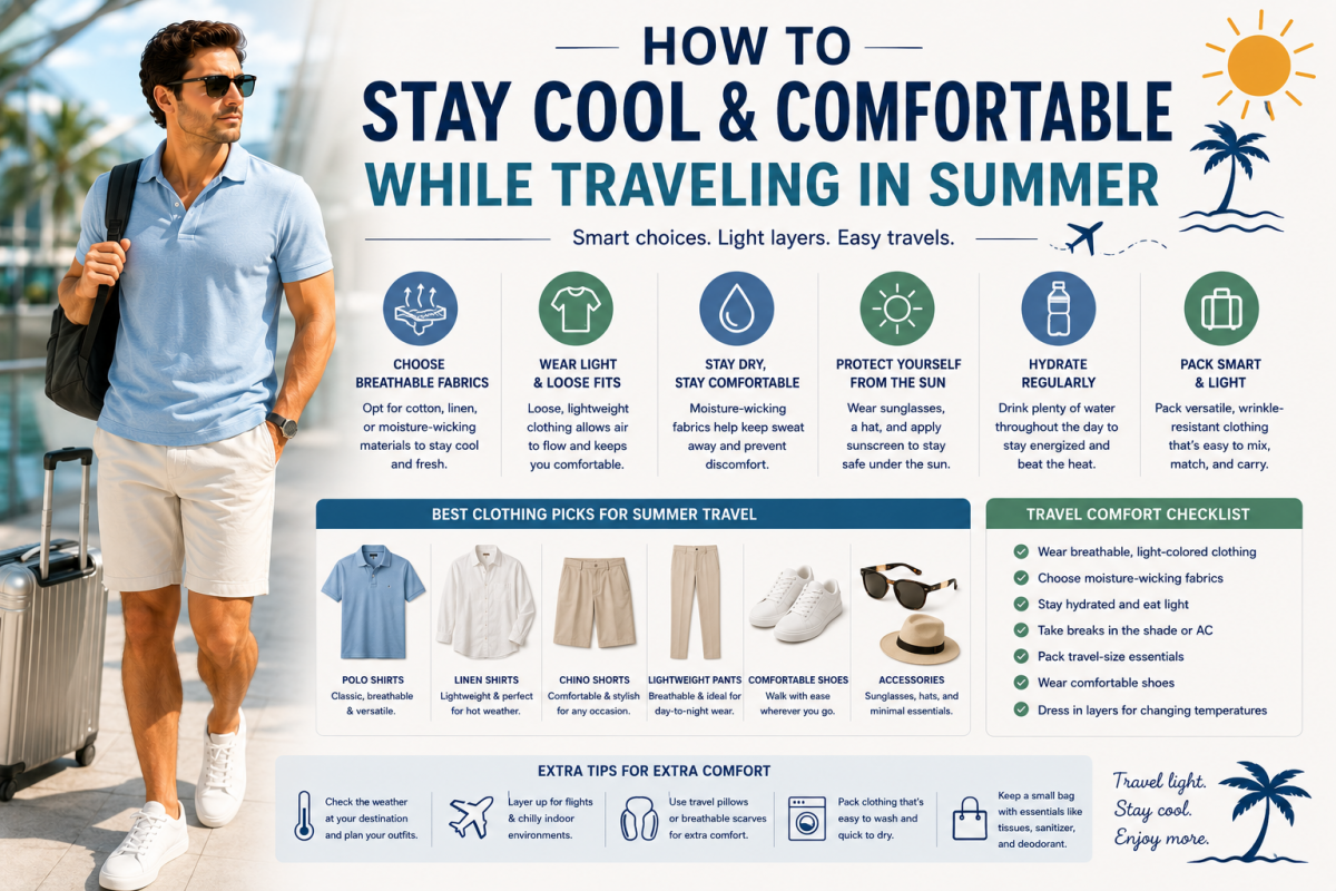 How to Stay Cool and Comfortable While Traveling in Summer